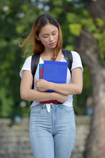 Eine Depressive Studentin — Stockfoto