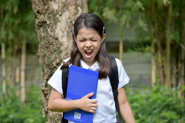 Stresli hazırlık Filipina öğrenci çocuk