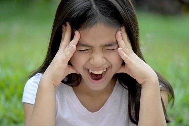 Stresli bir genç kişi