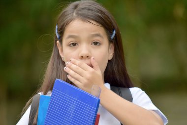 Bir şok kız öğrenci