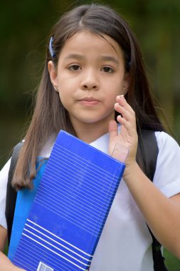 Stres altında çeşitli kız öğrenci