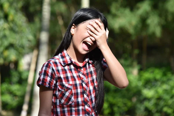 Uma Menina Problemas Memória — Fotografia de Stock