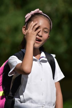 Öğrenci genç okul kız bellek dizüstü bilgisayarlar ile ilgili sorunlar