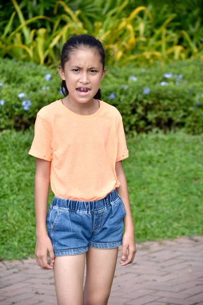Angry Youthful Teen Girl — Stock Photo, Image