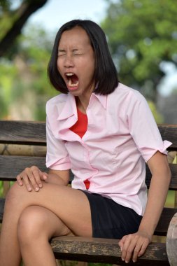 Stresli bir Filipina kişi