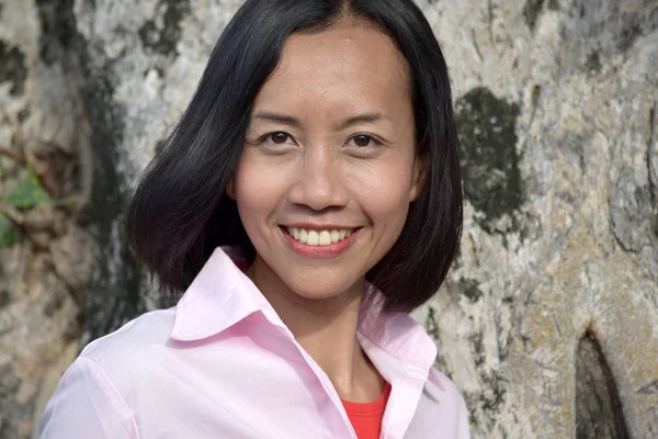 Smiling Youthful Asian Female — Stock Photo, Image