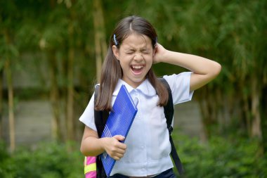 Çeşitli öğrenci çocuk ve anksiyete