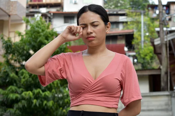 Chorando Jovem Diversa Mulher — Fotografia de Stock