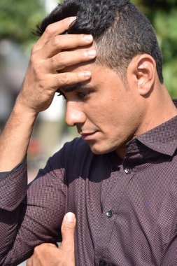 Bir erkek ve depresyon