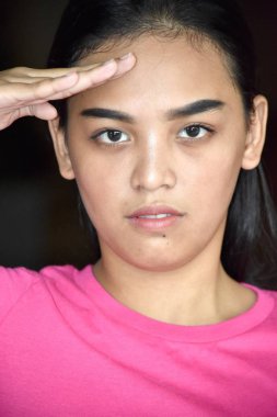 Çekici farklı Bayan selamlayan