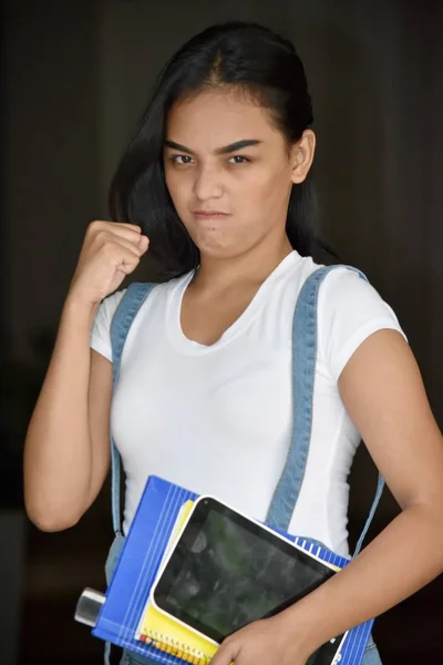 Minoría Loca Estudiante Femenina — Foto de Stock