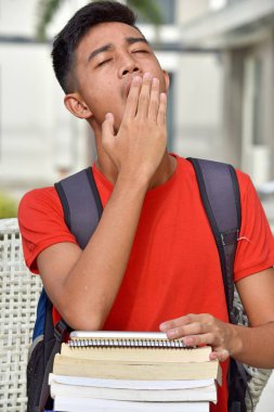 Yorgun çocuk öğrenci