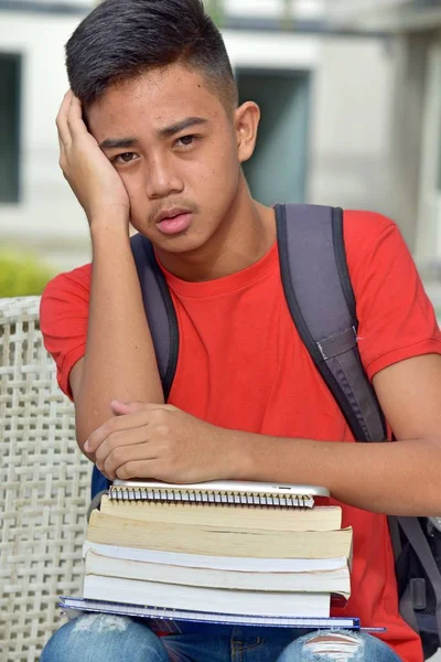 Worried University Asian Person — Stock Photo, Image