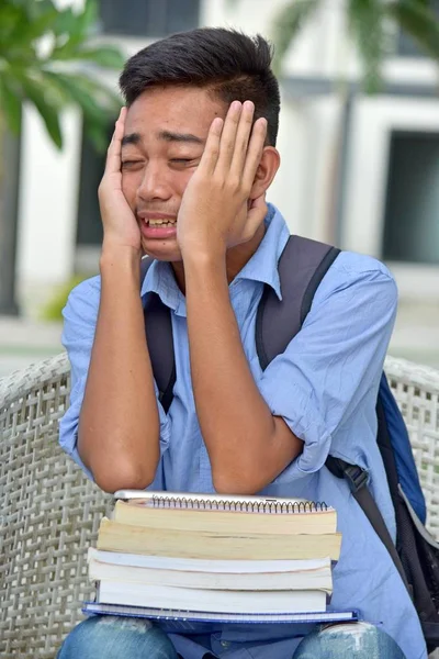 College Diverse Studenten Und Angst — Stockfoto