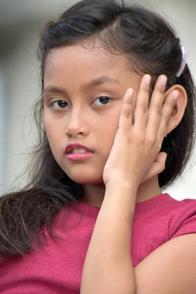 Roztomilé Asijské Dítě Portrét — Stock fotografie
