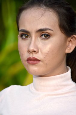 Güzel Asyalı kadın portre