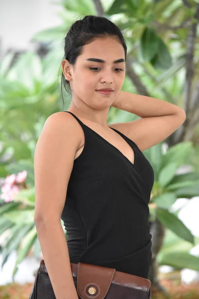 Posing Beautiful Filipina Person — Stock Photo, Image