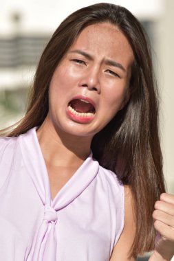 Stresli bir güzel kadın