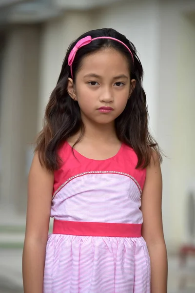 Serious Pretty Filipina Teen Girl — Stock Photo, Image