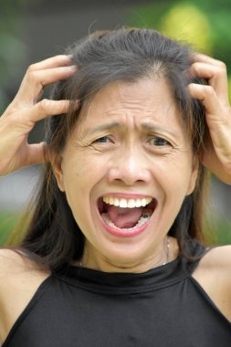 Stresli bir kadın kıdemli