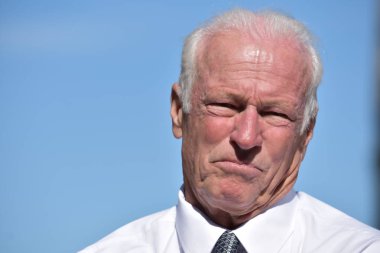 Ciddi bir iş adamı yatırımcı izole