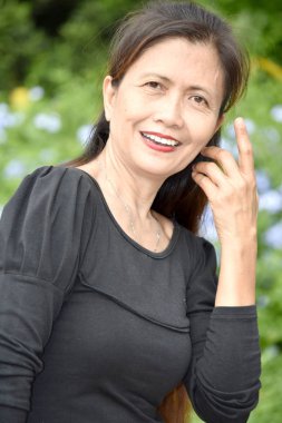 Farklı bir kadın kıdemli portresi