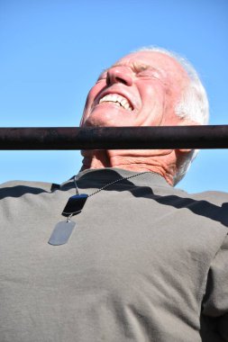 Egzersiz stresli erkek gazisi