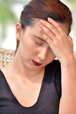 Depresif genç çeşitli kadın kadın