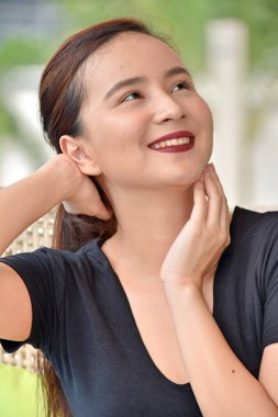 Güzel Asyalı gencin