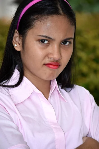 Asian Teenage Female Anger — Stock Photo, Image