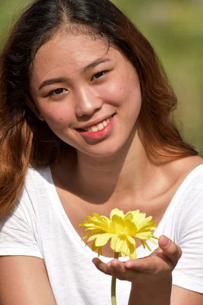 Sorrindo Jovem Asiático Feminino — Fotografia de Stock