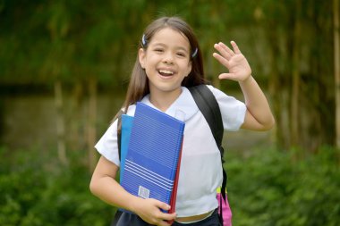 Mutlu Genç Asyalı liseli kız