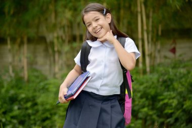 Güzel Asyalı kız öğrenci