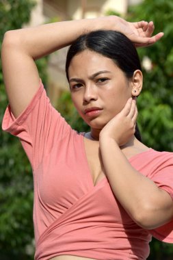 Güzel azınlık kadın portre