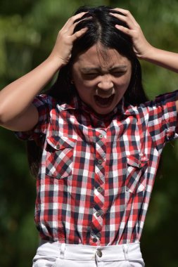 Endişeli Petite azınlık ergen