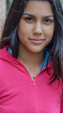 Atlet Perulu kız portre