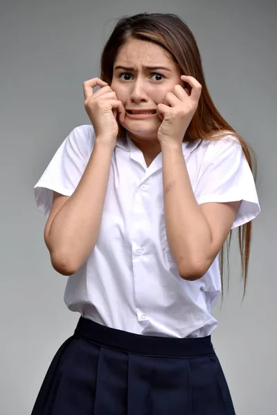 Cute Girl Kolumbijskie Lęk — Zdjęcie stockowe