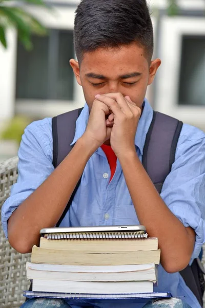 Studente Universitario Depressione — Foto Stock