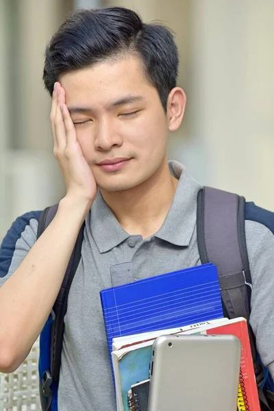 Philippinischer Student Und Traurigkeit — Stockfoto