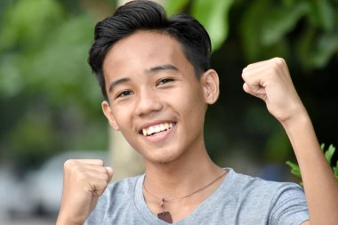 Başarılı bir Asya kişi