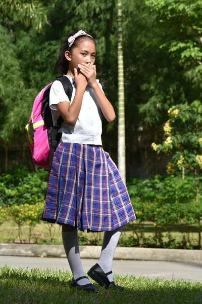 Quiet Prep Filipina Person With Notebooks