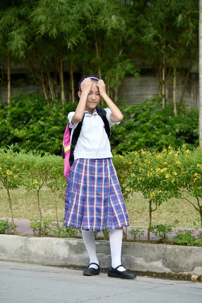 Stressful Cute Asian Person — Stock Photo, Image