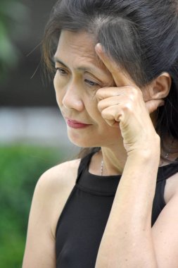 Asyalı Kadın Kıdemli Bir Karar Verme