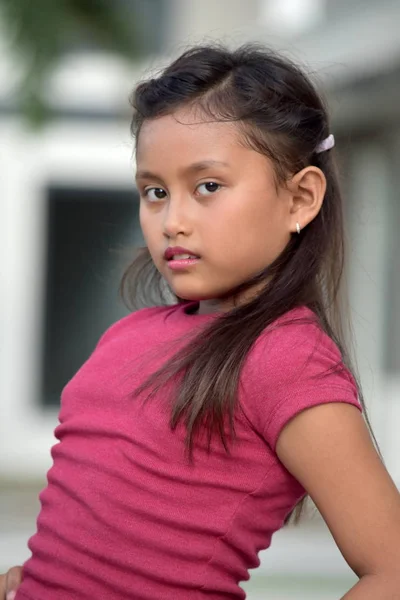 Uma fêmea bonita grave — Fotografia de Stock