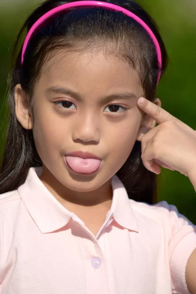 Loco joven filipina hembra — Foto de Stock
