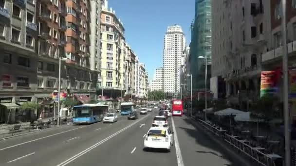 Urban City Street Traffic Timelapse — Vídeos de Stock