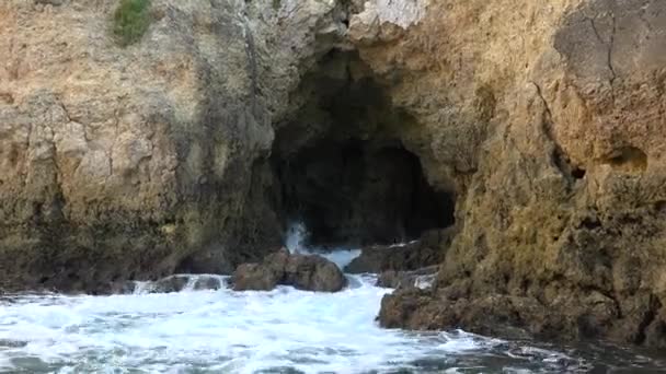 Ocean Grotto Or Cave — Stock video