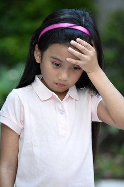 Worried Diverse Female Juvenile