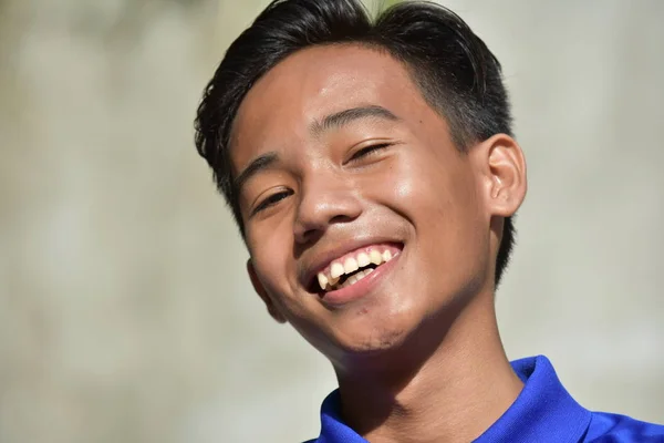 Smiling Youthful Asian Boy — Stok Foto