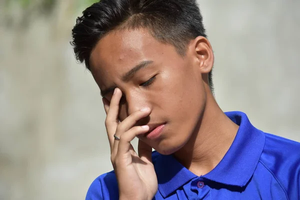 Tiener jongen en depressie — Stockfoto